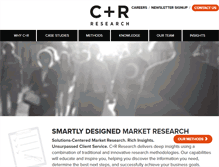 Tablet Screenshot of crresearch.com